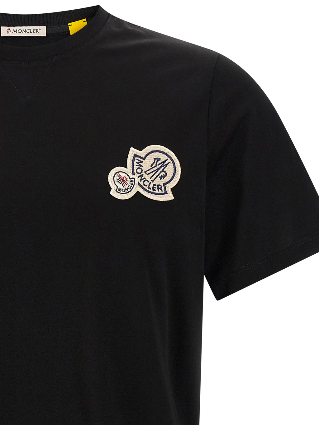 Moncler Black Cotton T-Shirt