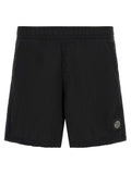 Stone Island Black Polyamide Cargo Shorts