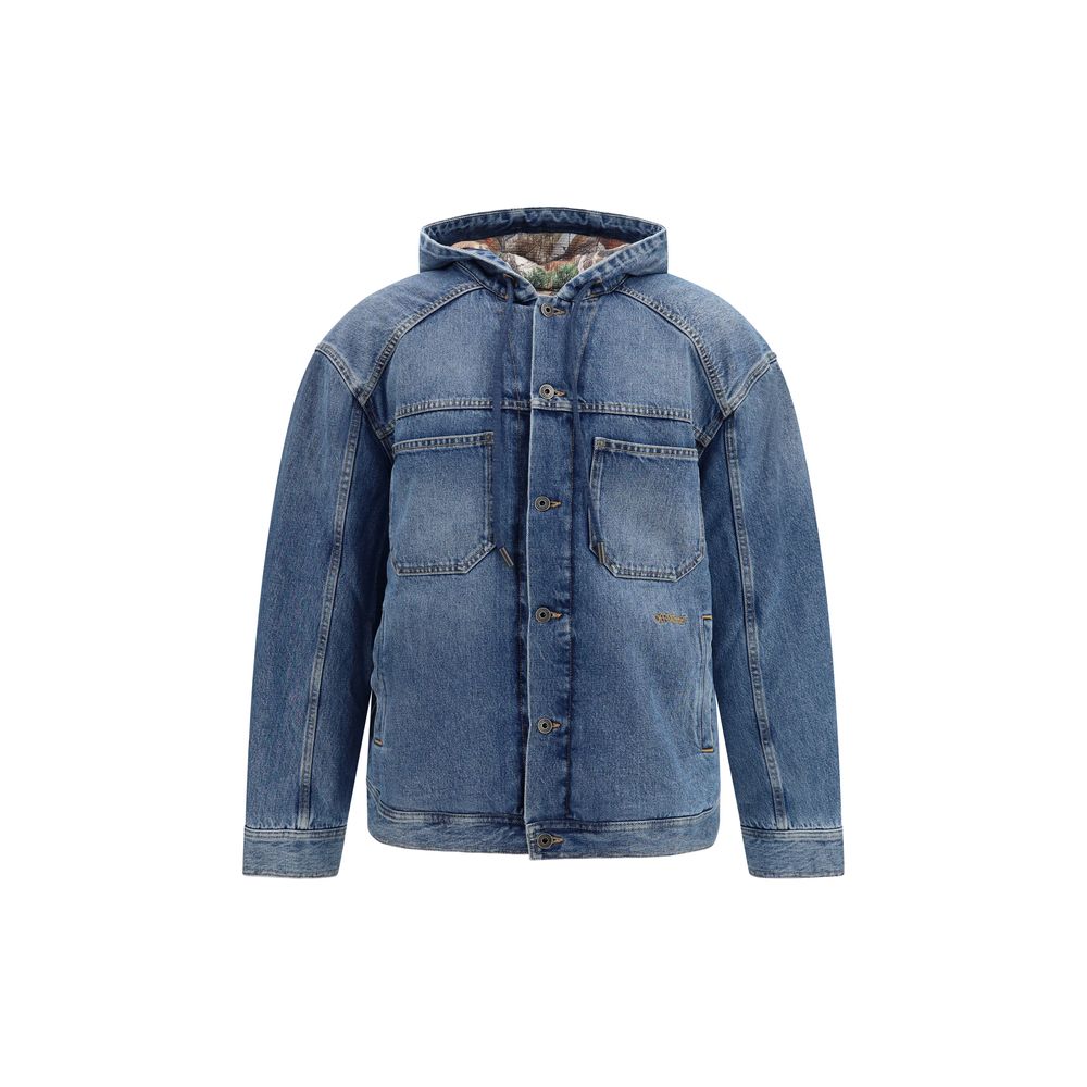 Off-White Blue Cotton Denim Jacket