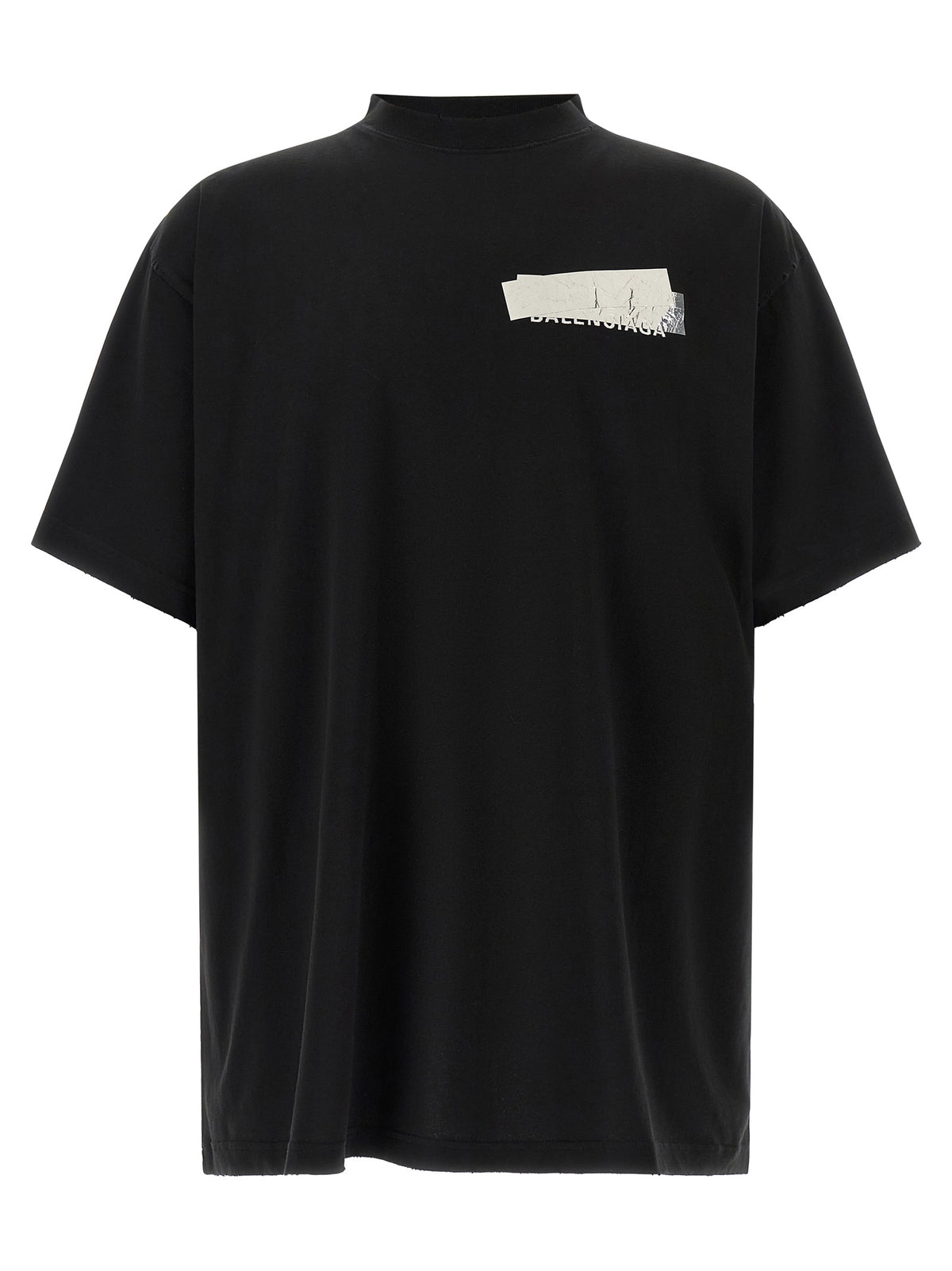 Balenciaga Black Cotton T-Shirt
