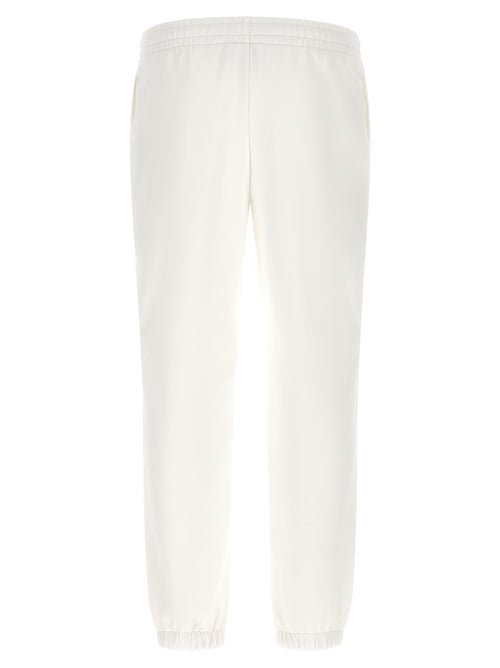 Lacoste White Cotton Joggers (Workout Pants)