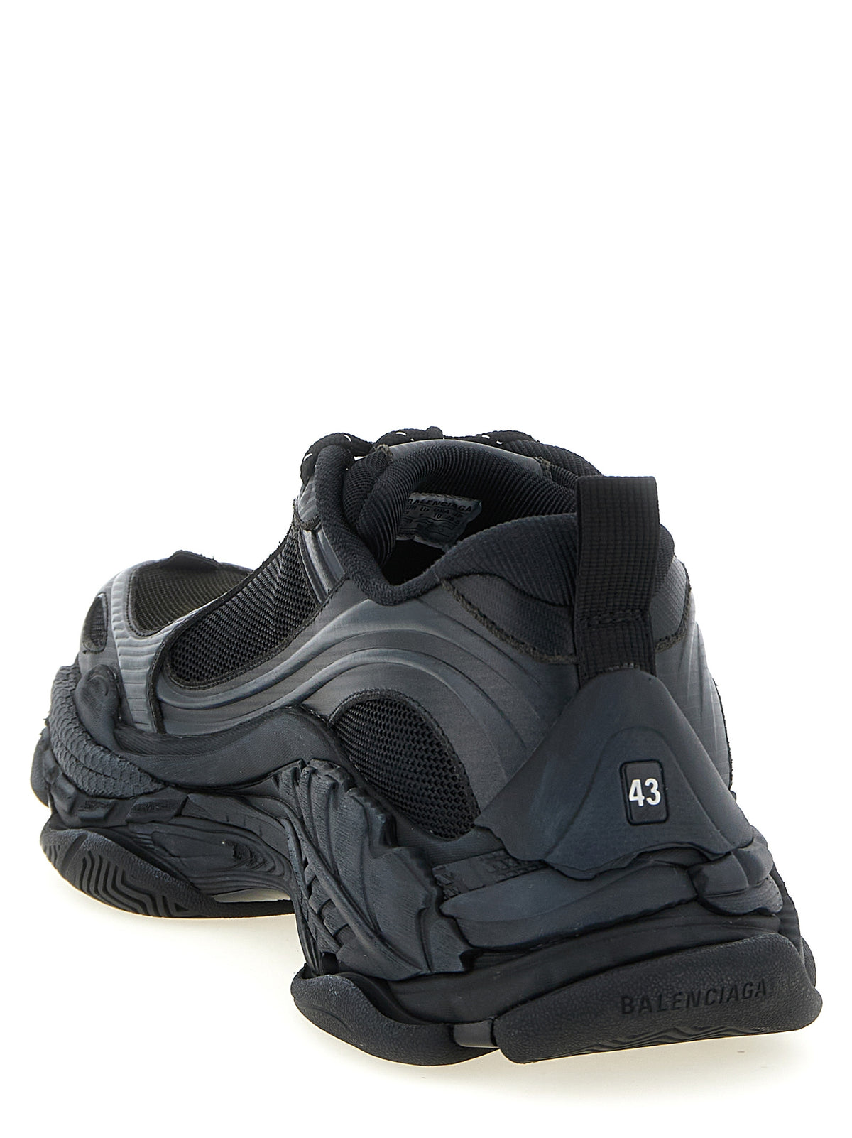 Balenciaga Black Polyethylene Athletic Sneakers