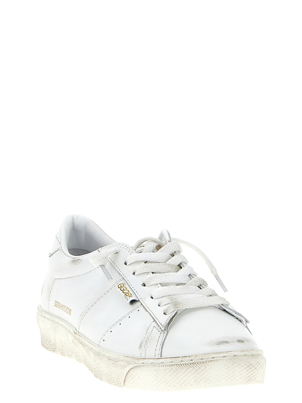 Golden Goose White Cowhide Low Top Sneakers