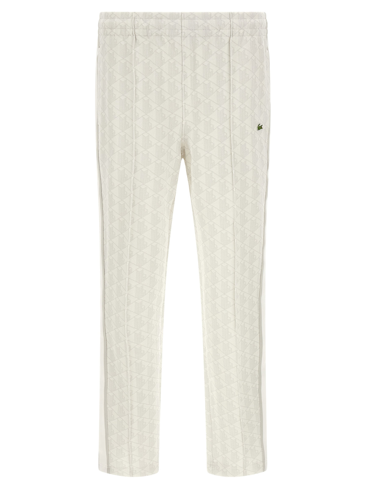 Lacoste White Polyester Joggers (Workout Pants)