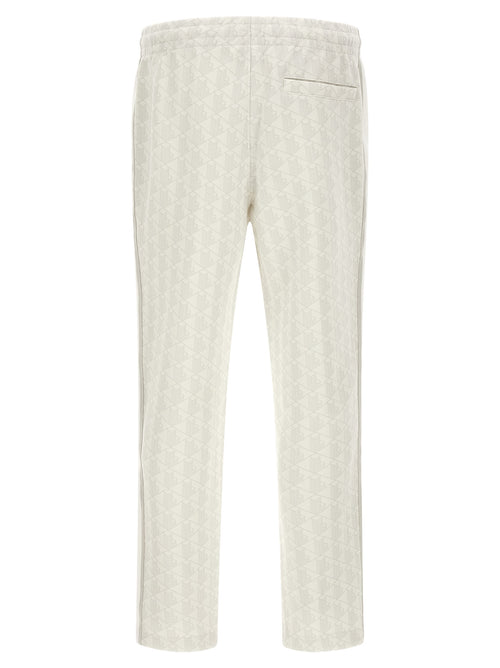 Lacoste White Polyester Joggers (Workout Pants)