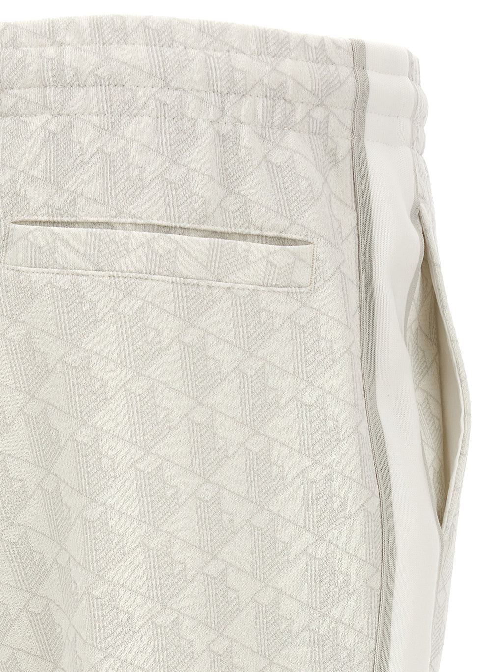 Lacoste White Polyester Joggers (Workout Pants)