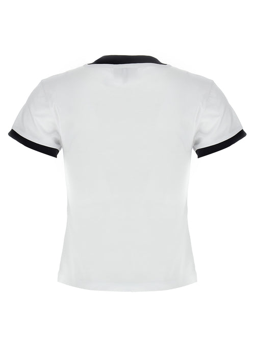 Ganni White Cotton T-Shirt