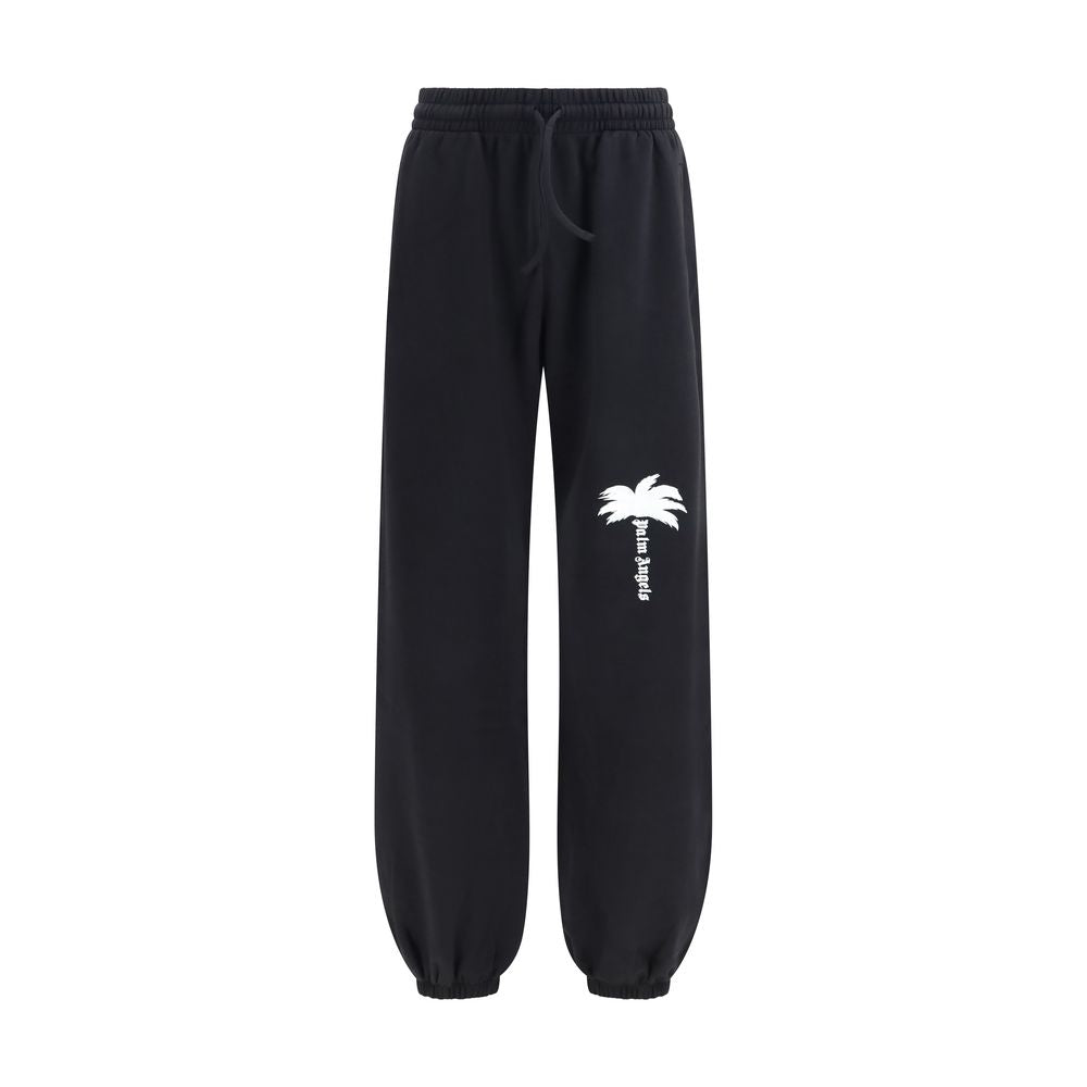 Palm Angels Black Cotton Joggers (Workout Pants)