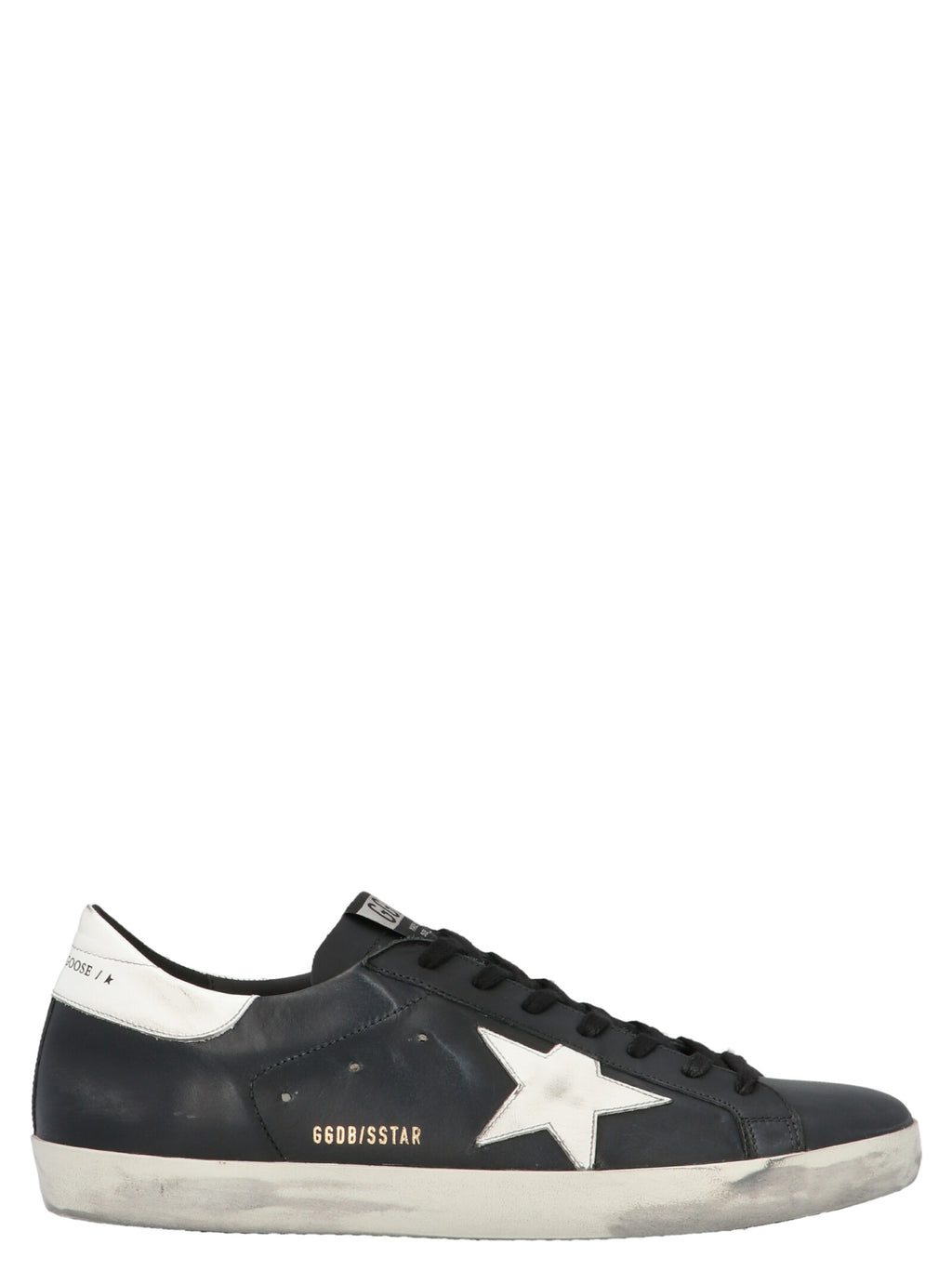 Golden Goose Black Cowhide Low Top Sneakers