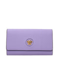 Versace Purple Leather Clutch Bag