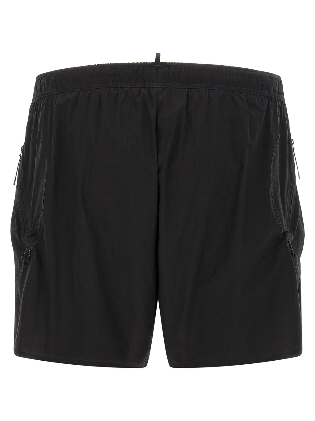 SATISFY Black Polyamide Bermuda Shorts