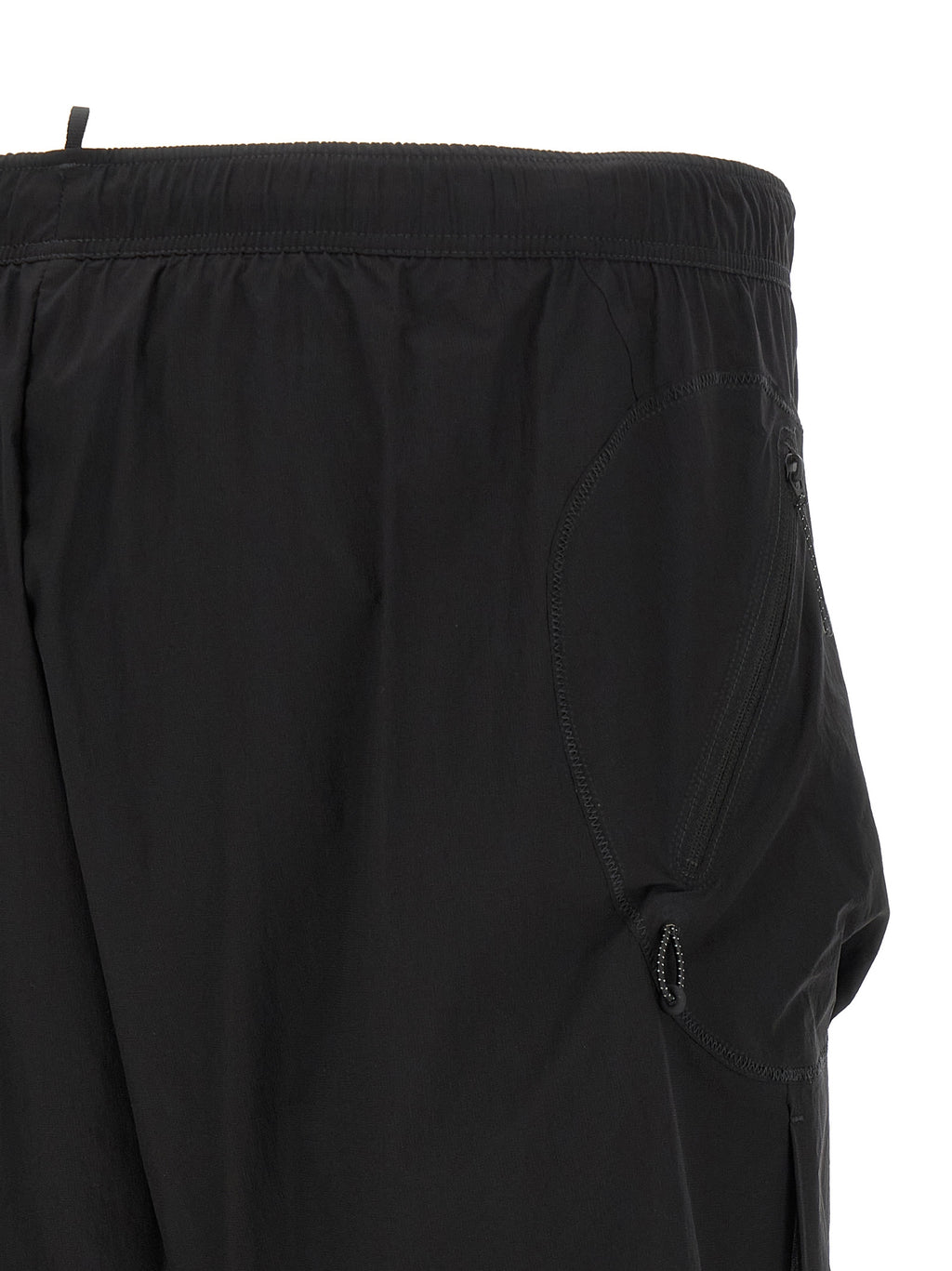 SATISFY Black Polyamide Bermuda Shorts