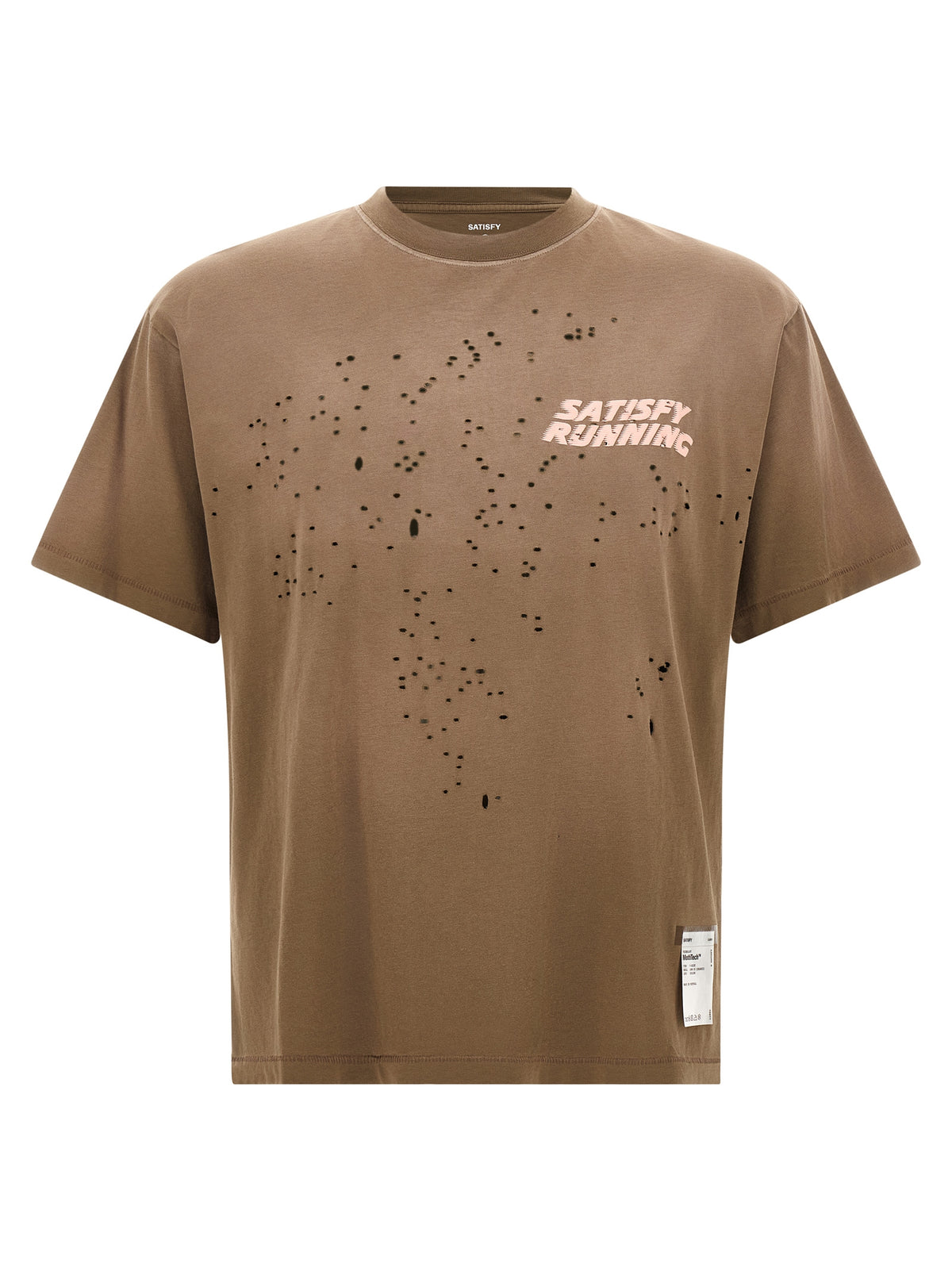 SATISFY Brown Cotton T-Shirt