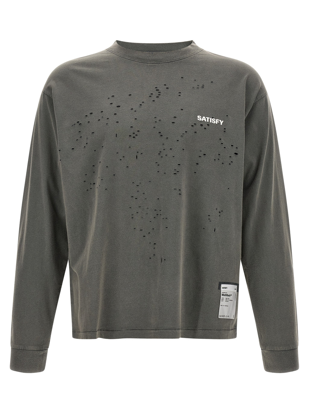 SATISFY Gray Cotton T-Shirt