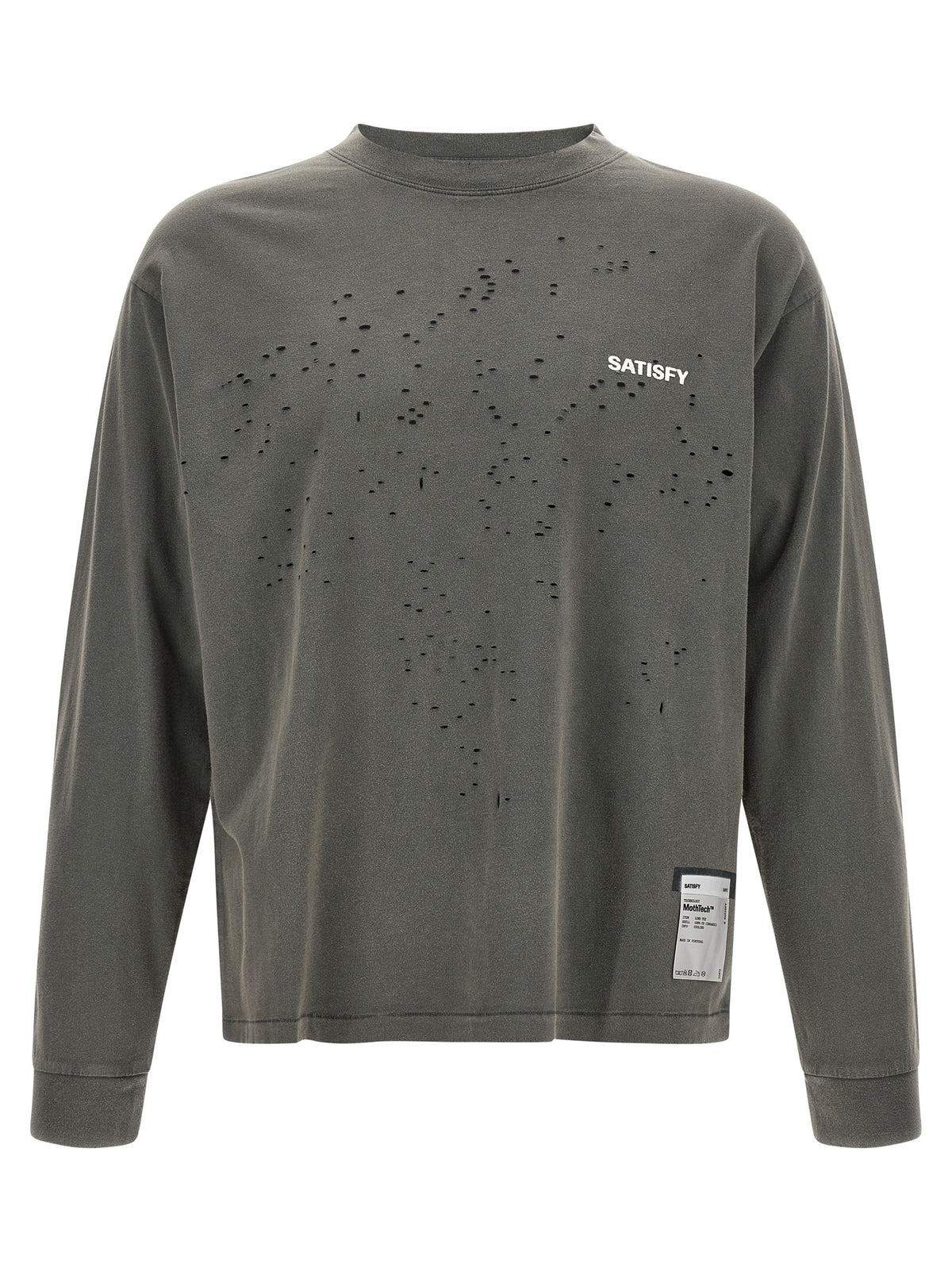 SATISFY Gray Cotton T-Shirt