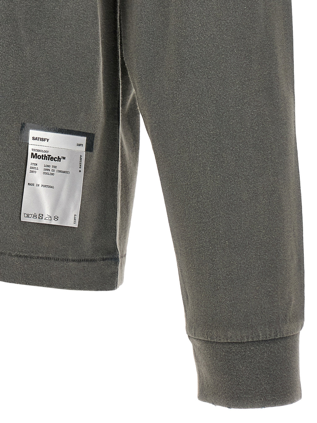 SATISFY Gray Cotton T-Shirt