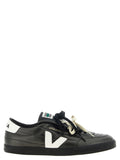 Veja Black Calfskin Low Top Sneakers