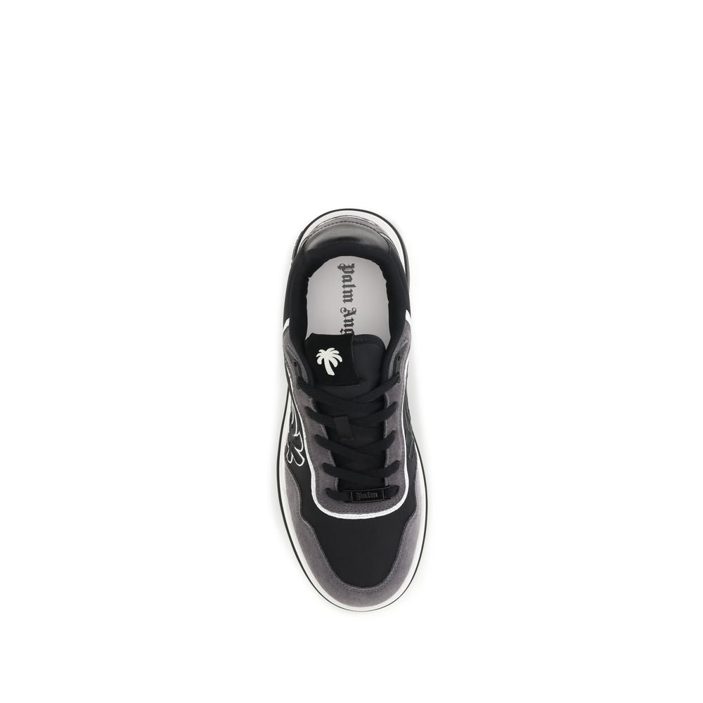 Palm Angels Black Calf Leather Bos Taurus Low Top Sneakers