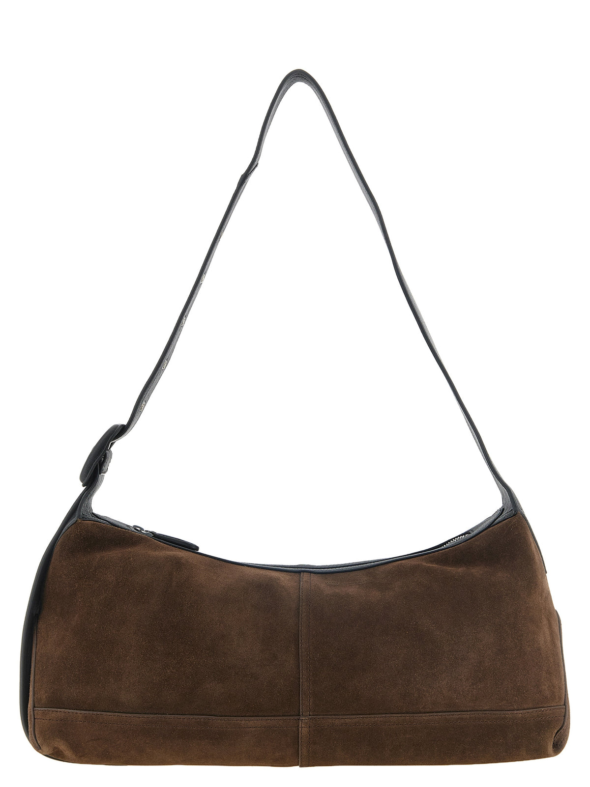 Ami Paris Brown Cowhide Crossbody Bag
