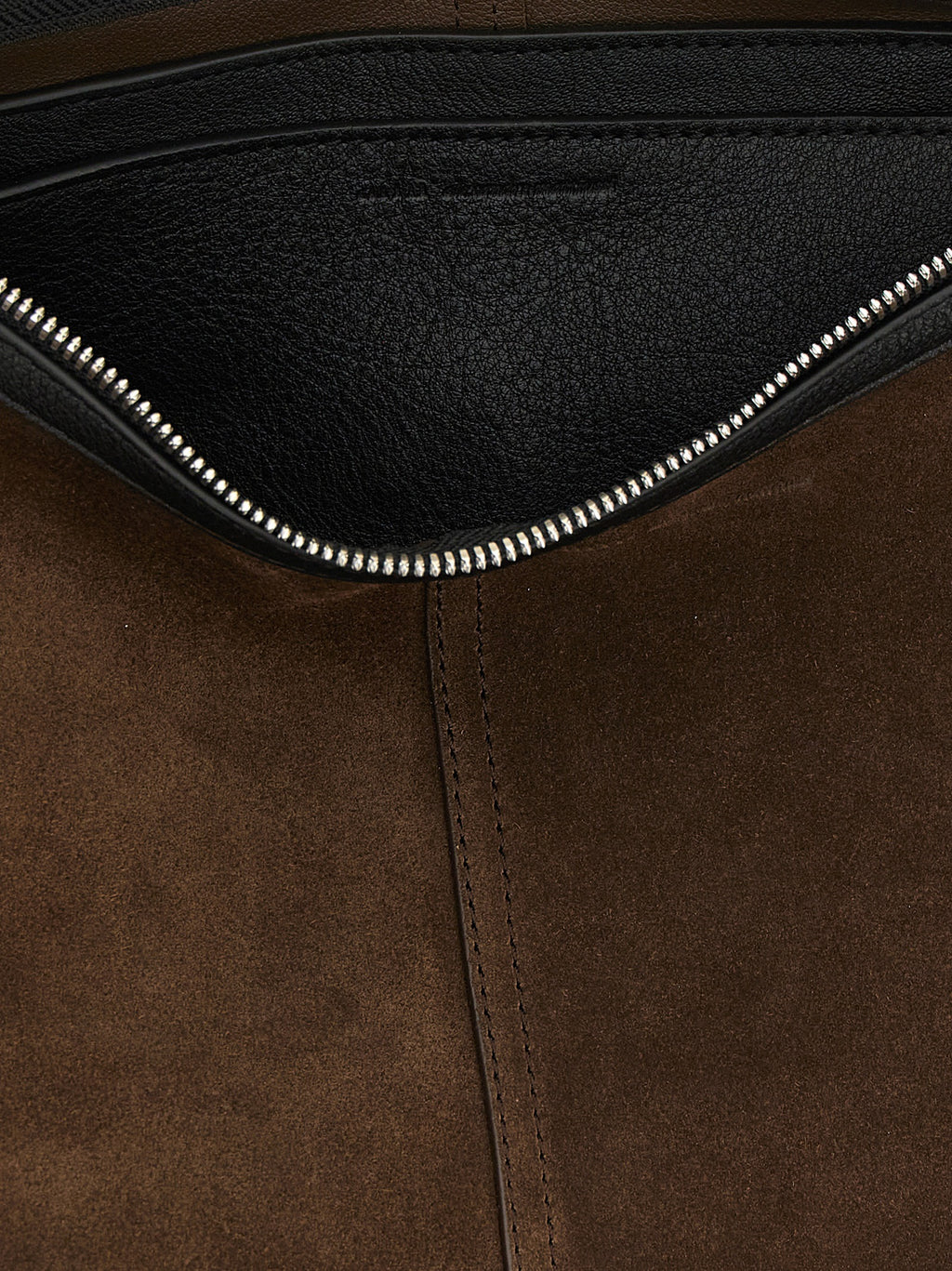 Ami Paris Brown Cowhide Crossbody Bag