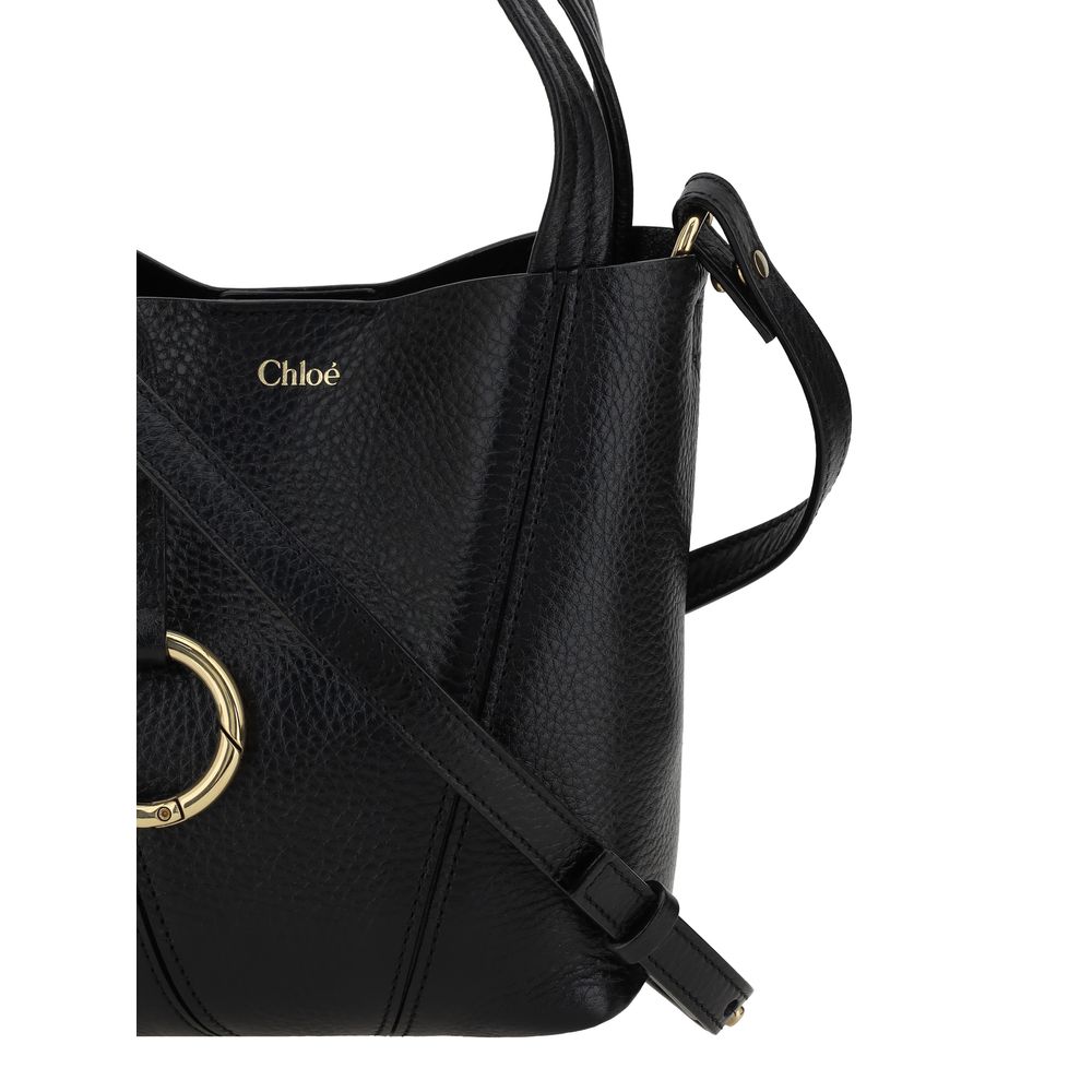 Chloé Black Calf Leather Bos Taurus Shoulder Bag