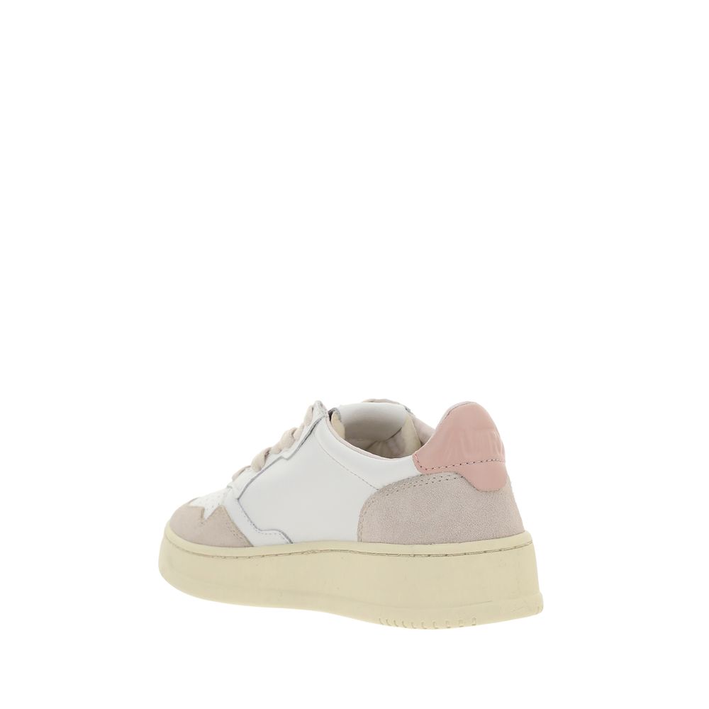 Autry White Leather Low Top Sneakers