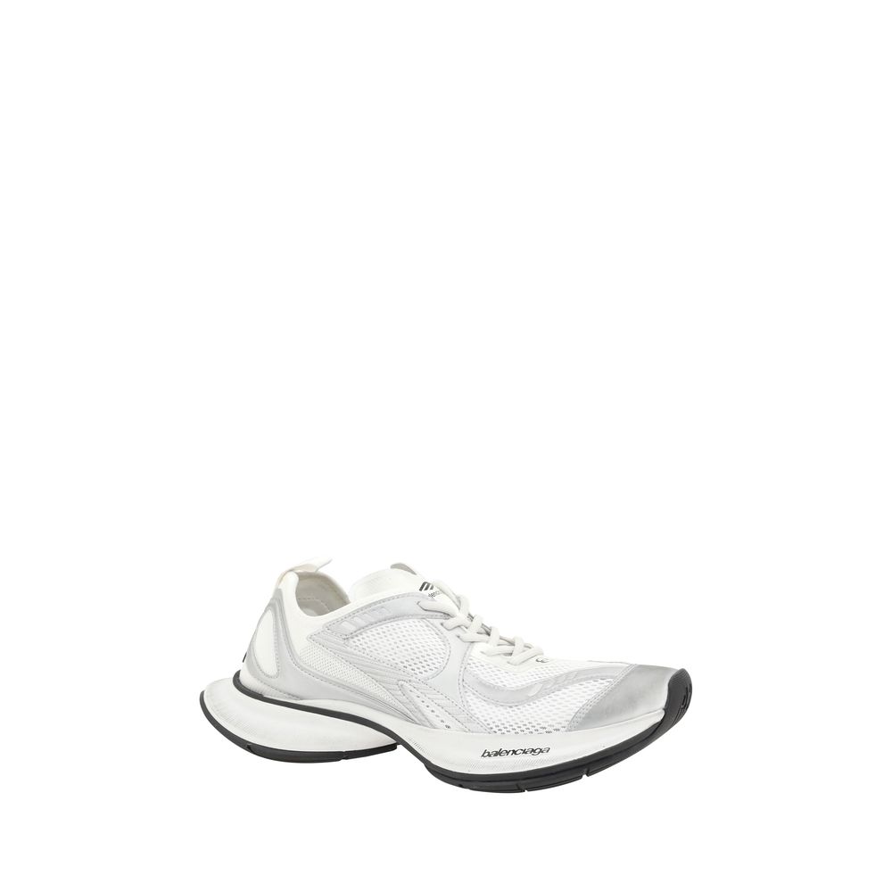Balenciaga White Polyethylene Athletic Sneakers