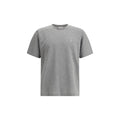 Saint Laurent Grey Cotton Oversized T-shirt