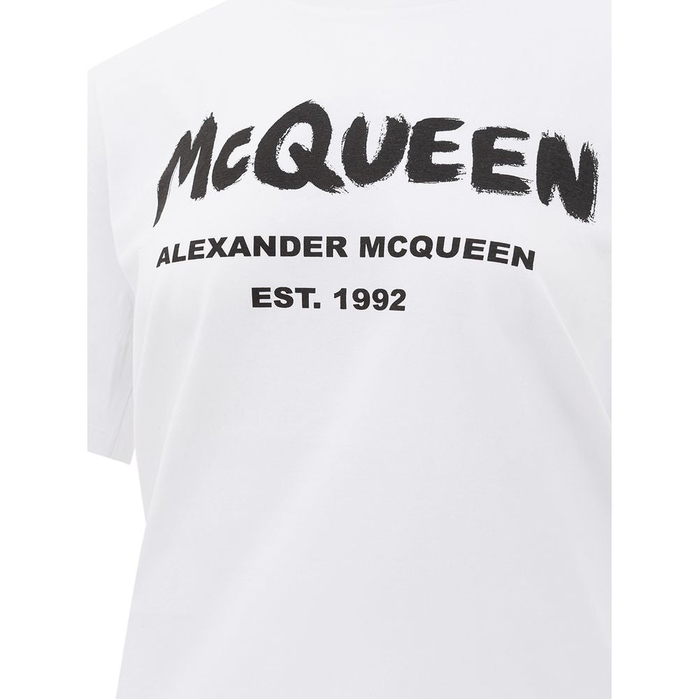 Alexander McQueen White Cotton T-Shirt
