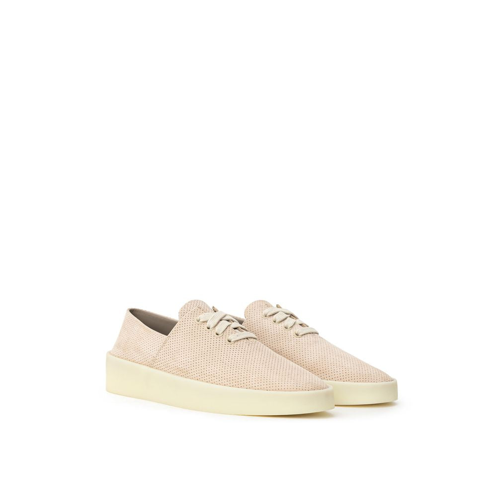 Fear Of God Beige Leather Low Top Sneakers