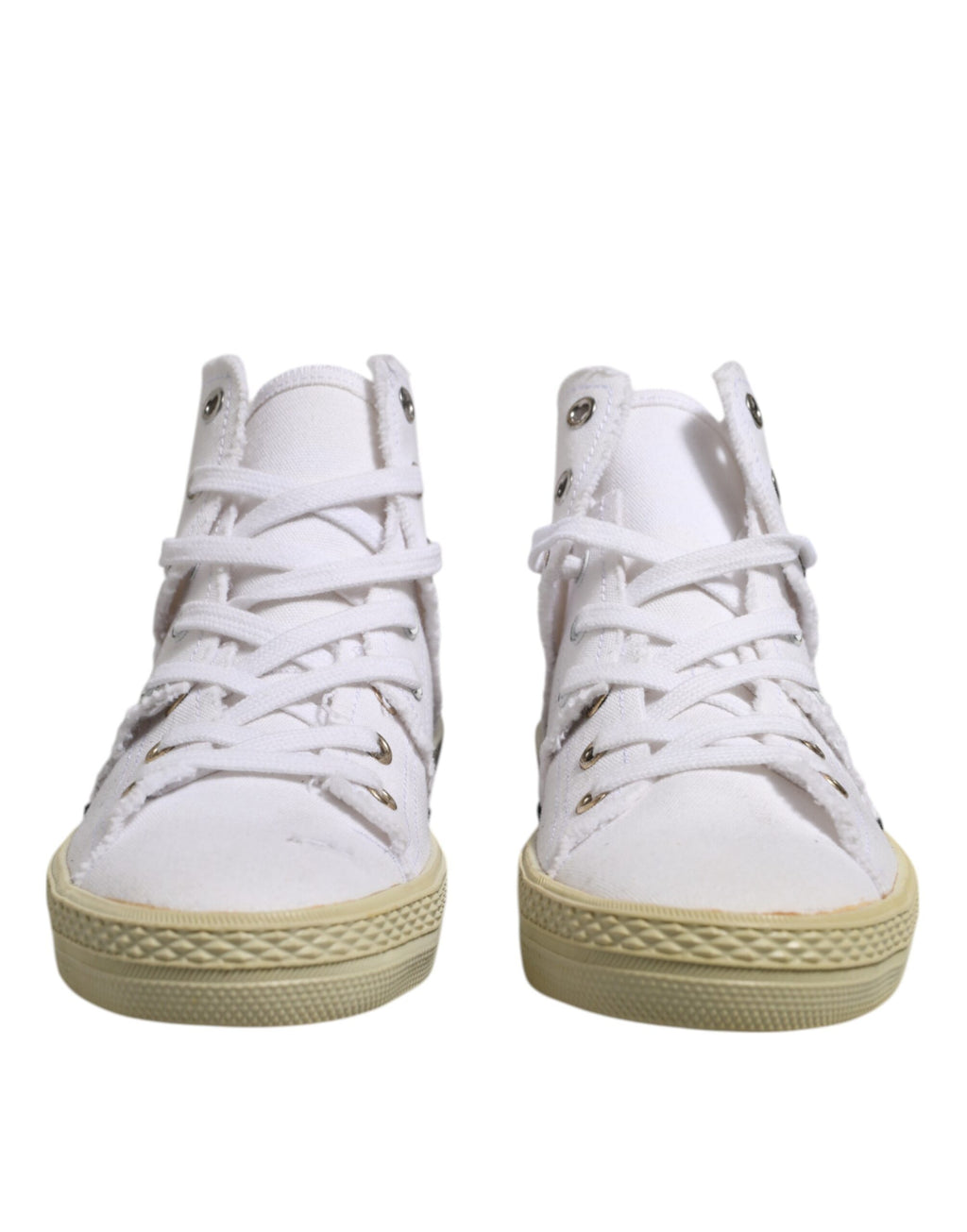 Maison Margiela White Lace Up Mid Top Women Sneakers Shoes