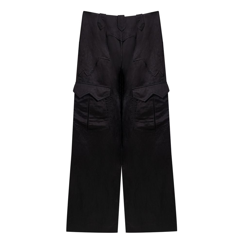 Tom Ford Black Viscose Cargo Pants