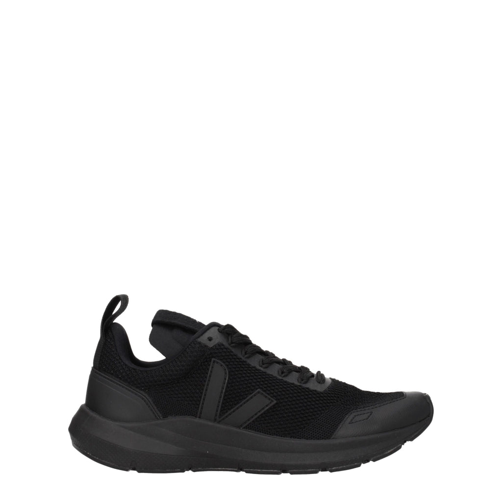 Veja Black Fabric Athletic Sneakers