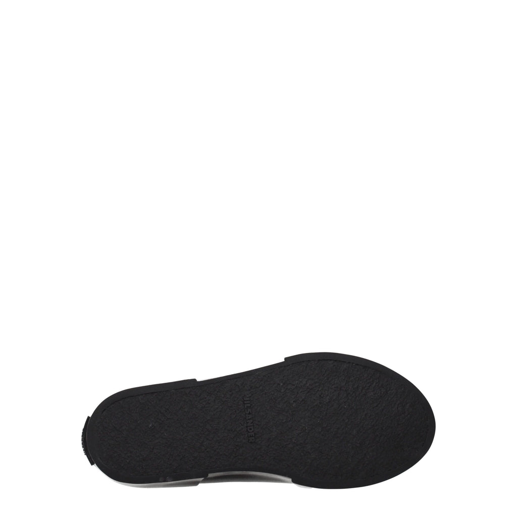 Jil Sander Black Fabric High Top Sneakers