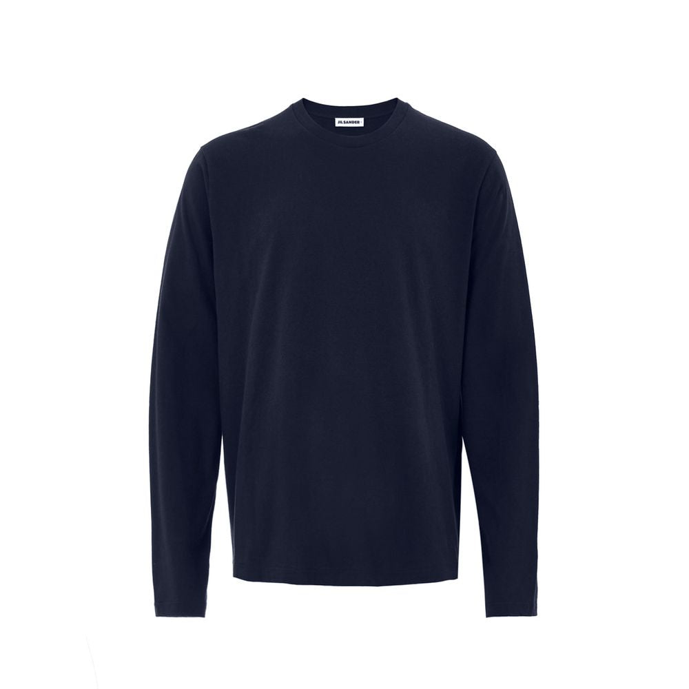Jil Sander Blue Cotton T-Shirt