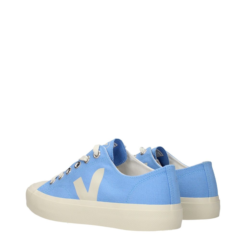 Veja Light Blue Fabric Low Top Sneakers