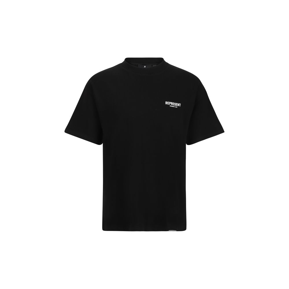 Represent Black Cotton T-Shirt